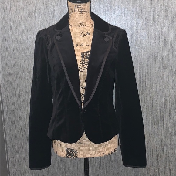 White House Black Market Jackets & Blazers - White House Black Market Velvet Blazer Size 10